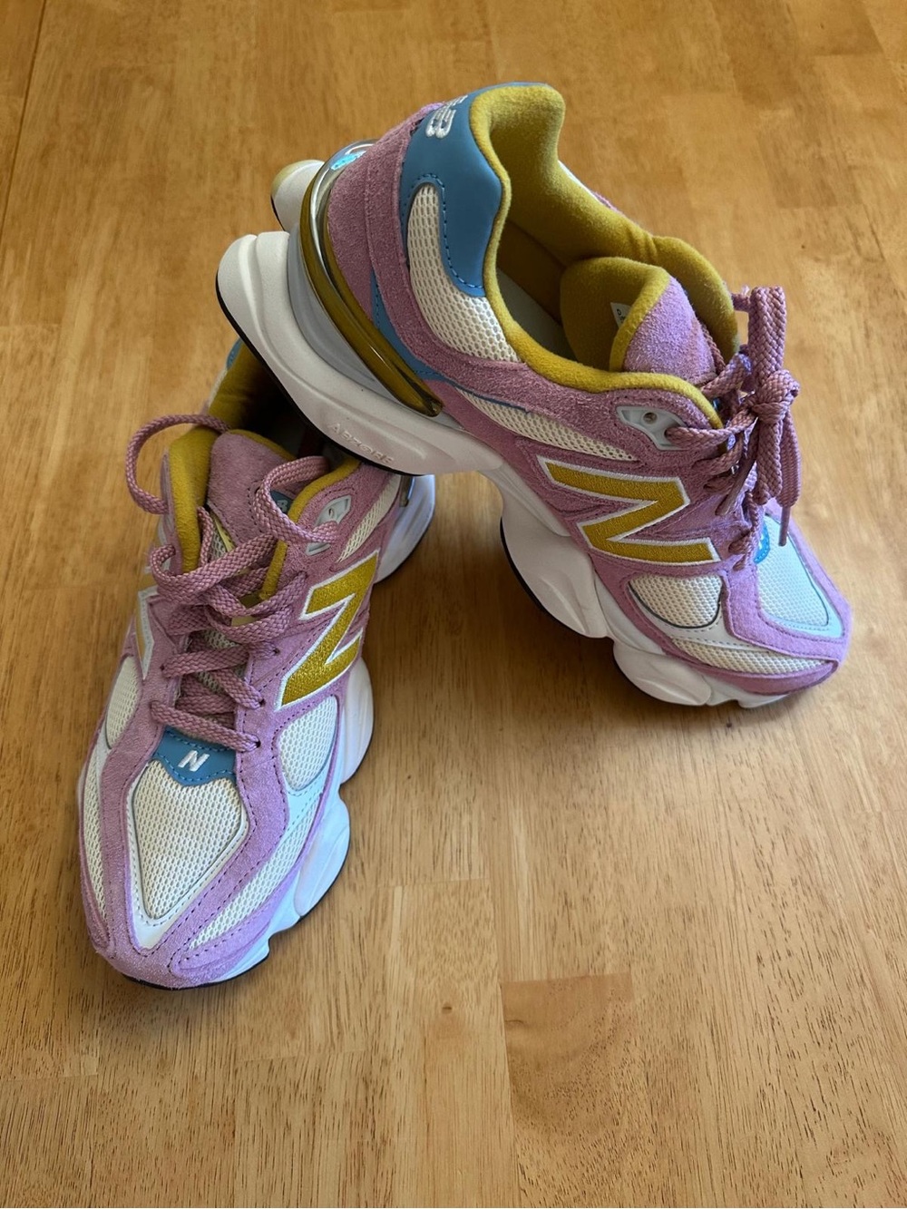 New Balance Pastel Sneakers in Pink, Yellow & Blue